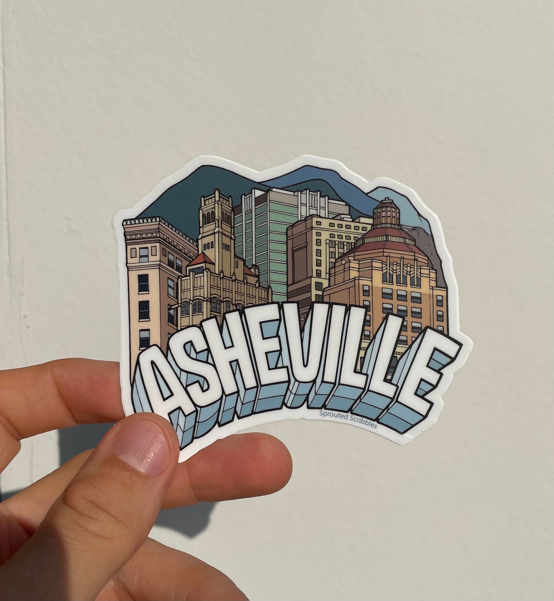 Asheville City Buildings Sticker