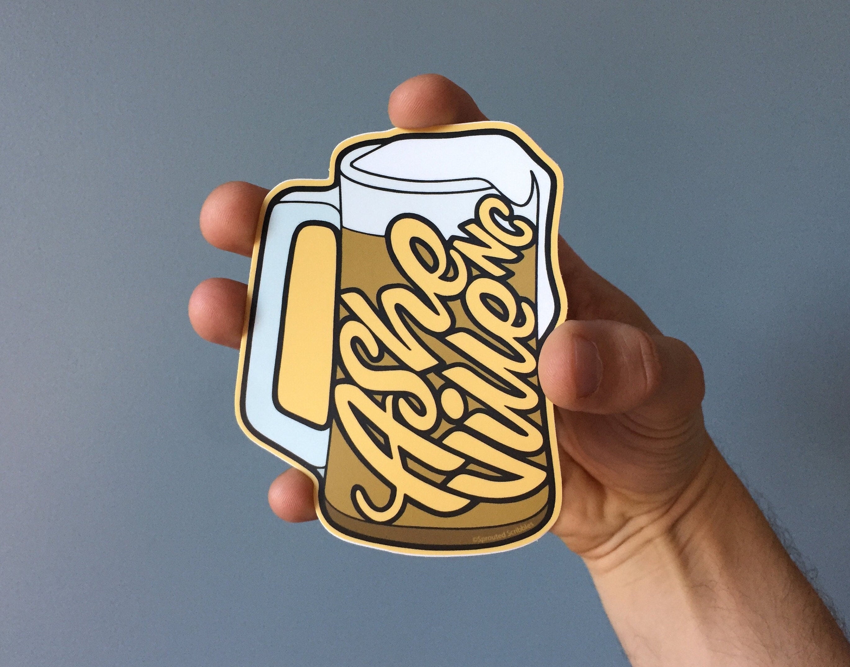 Asheville Beer Mug Sticker