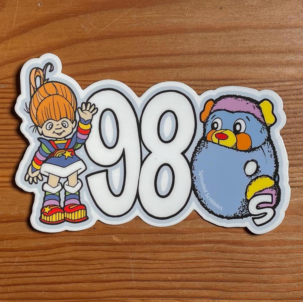 1980 Toys Sticker | Colorful Eighties Vinyl Decal