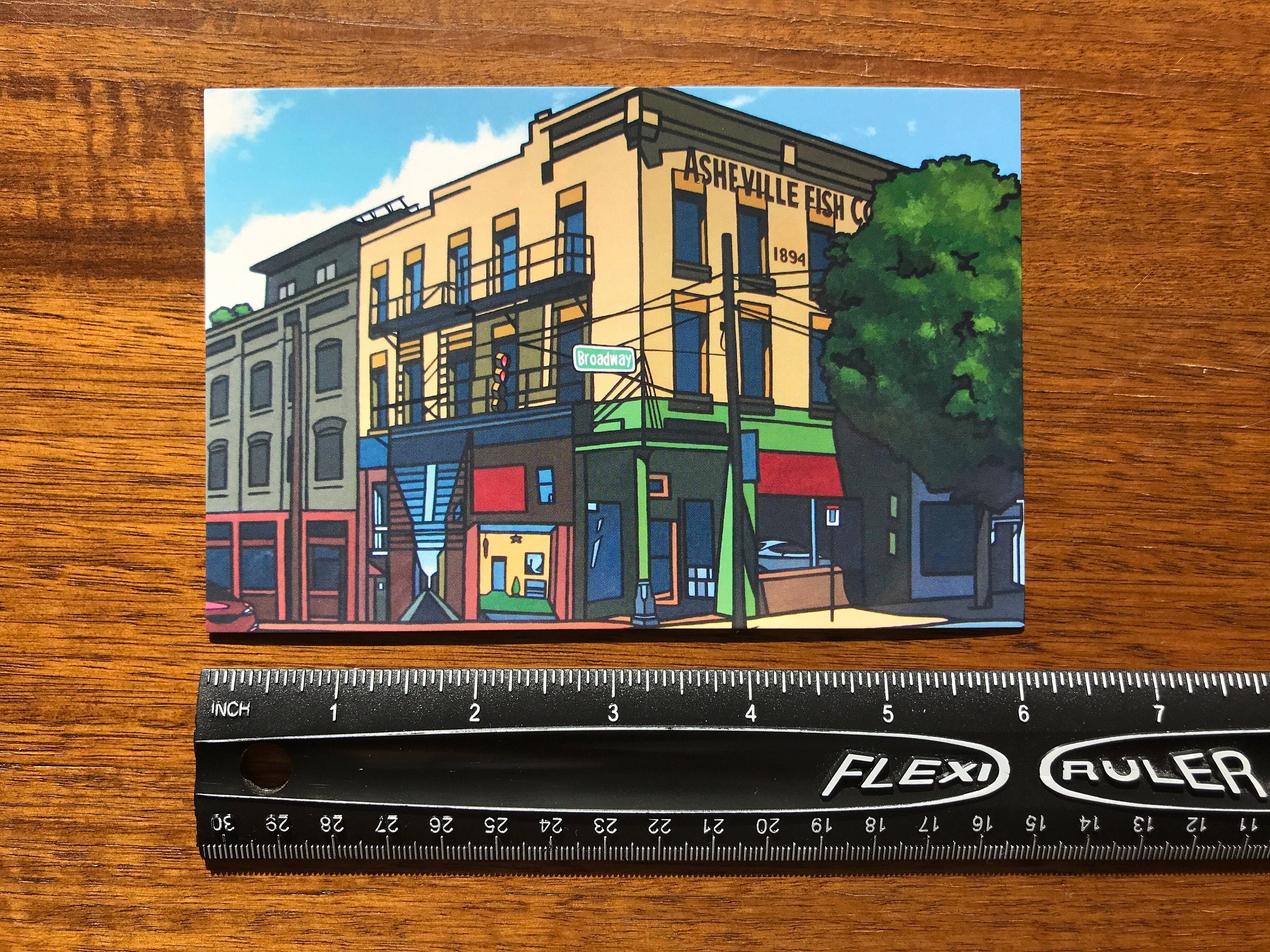 Asheville Fish Company Postcard