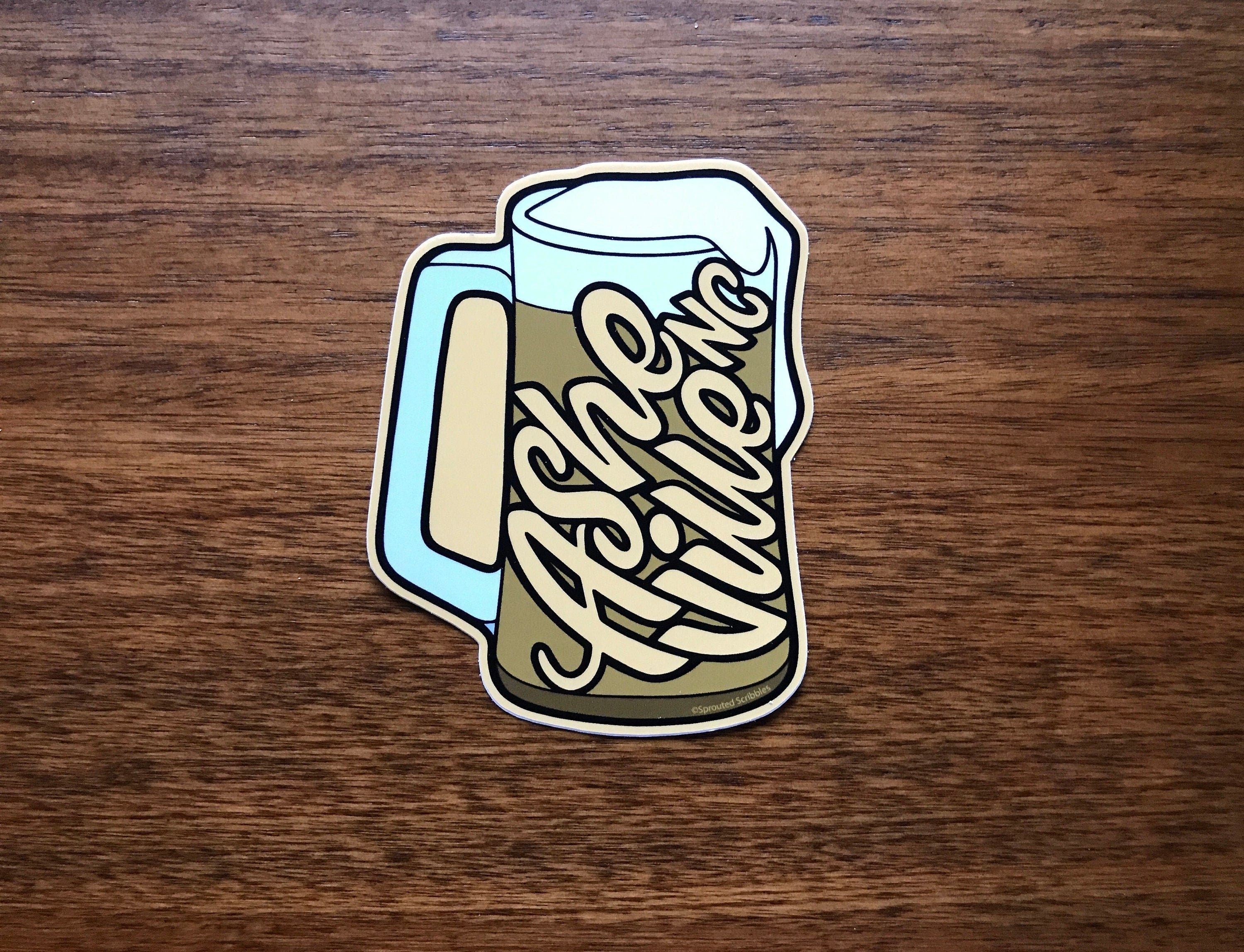 Asheville Beer Mug Sticker