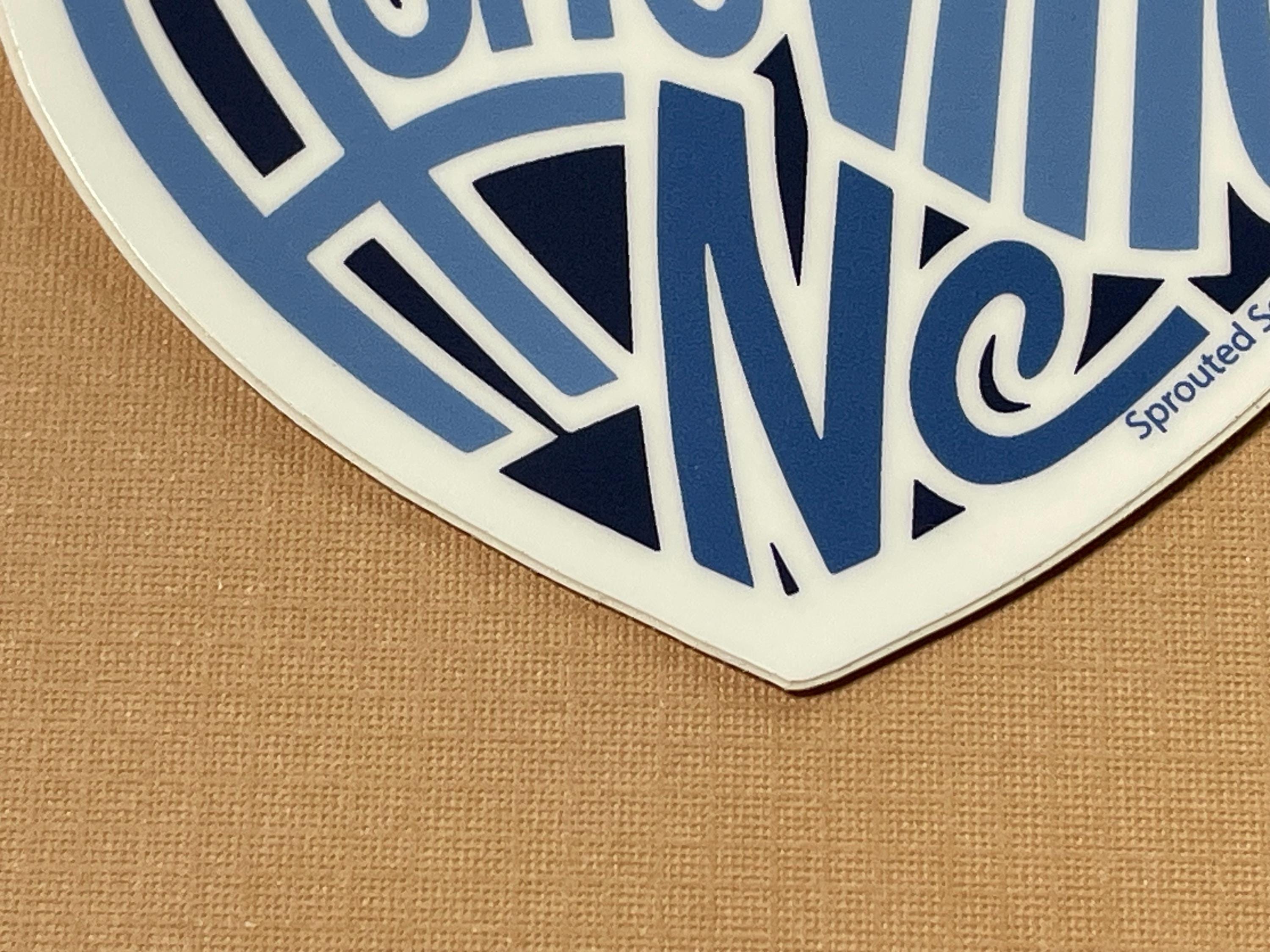 Asheville Heart Sticker | Blue Ridge Blues