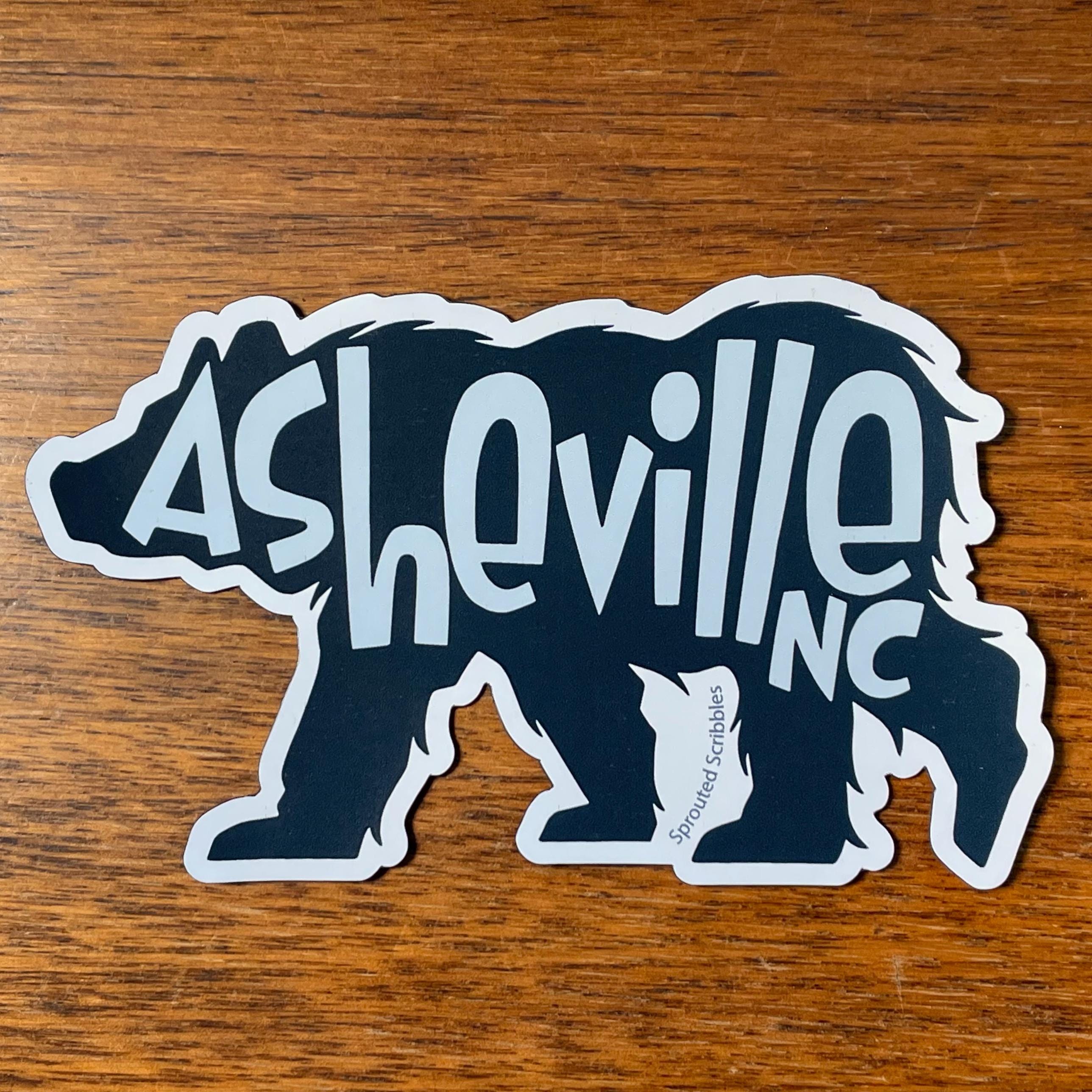 Asheville Bear THIN MAGNET | Decorative Travel Magnet | Vinyl
