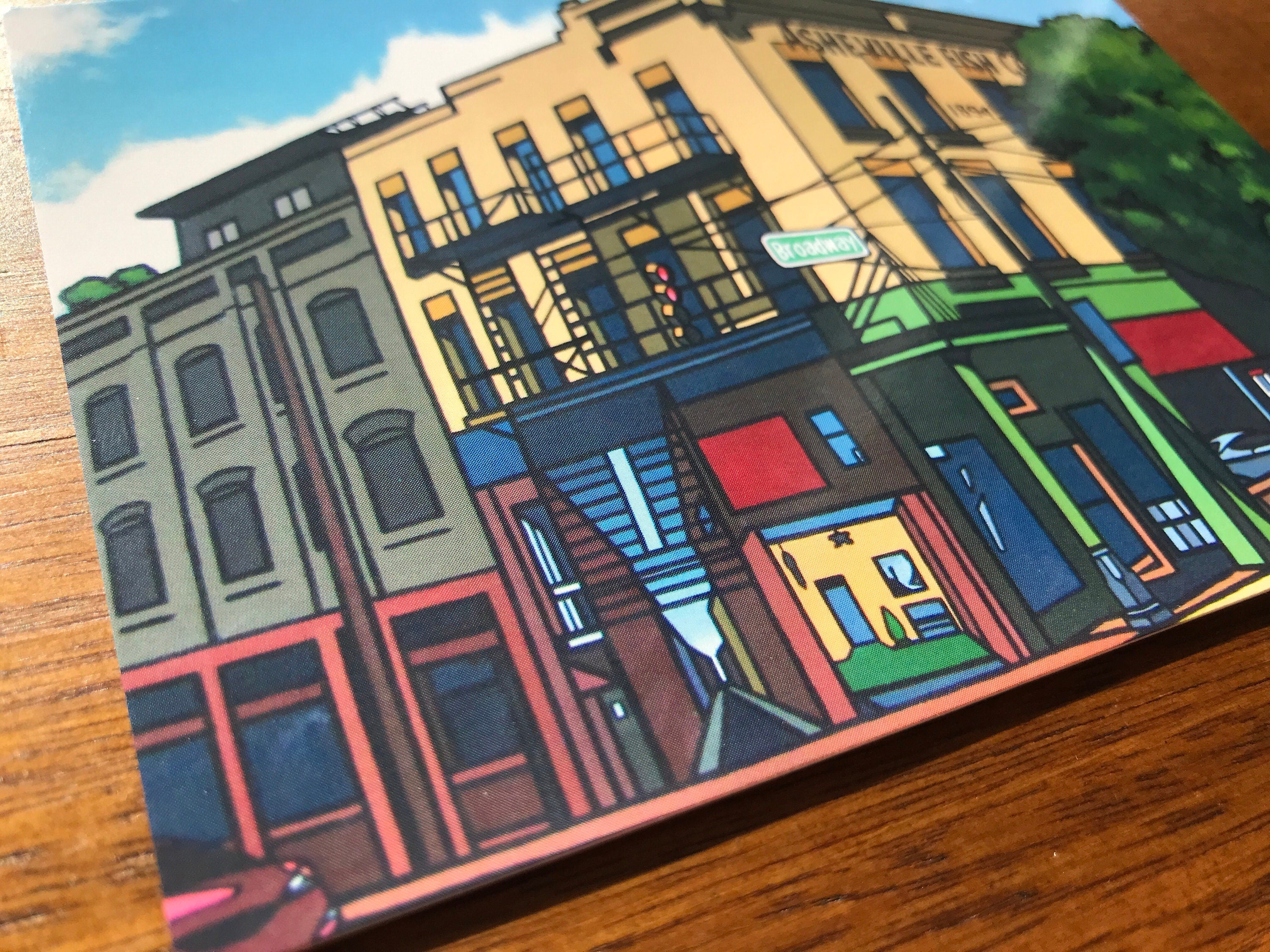 Asheville Fish Company Postcard