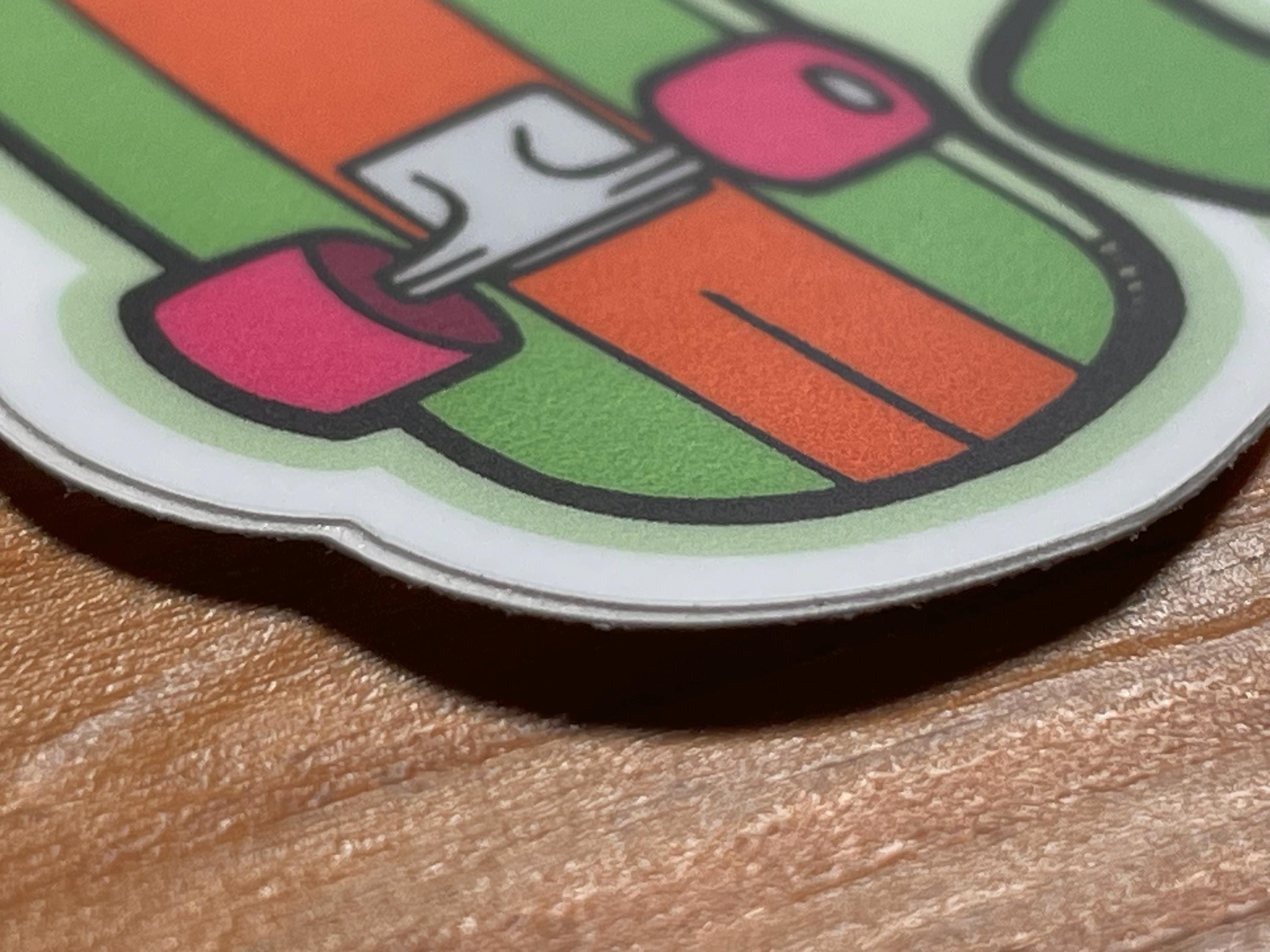 1990 Sticker with Skateboard and Turtle | Weatherproof Vinyl