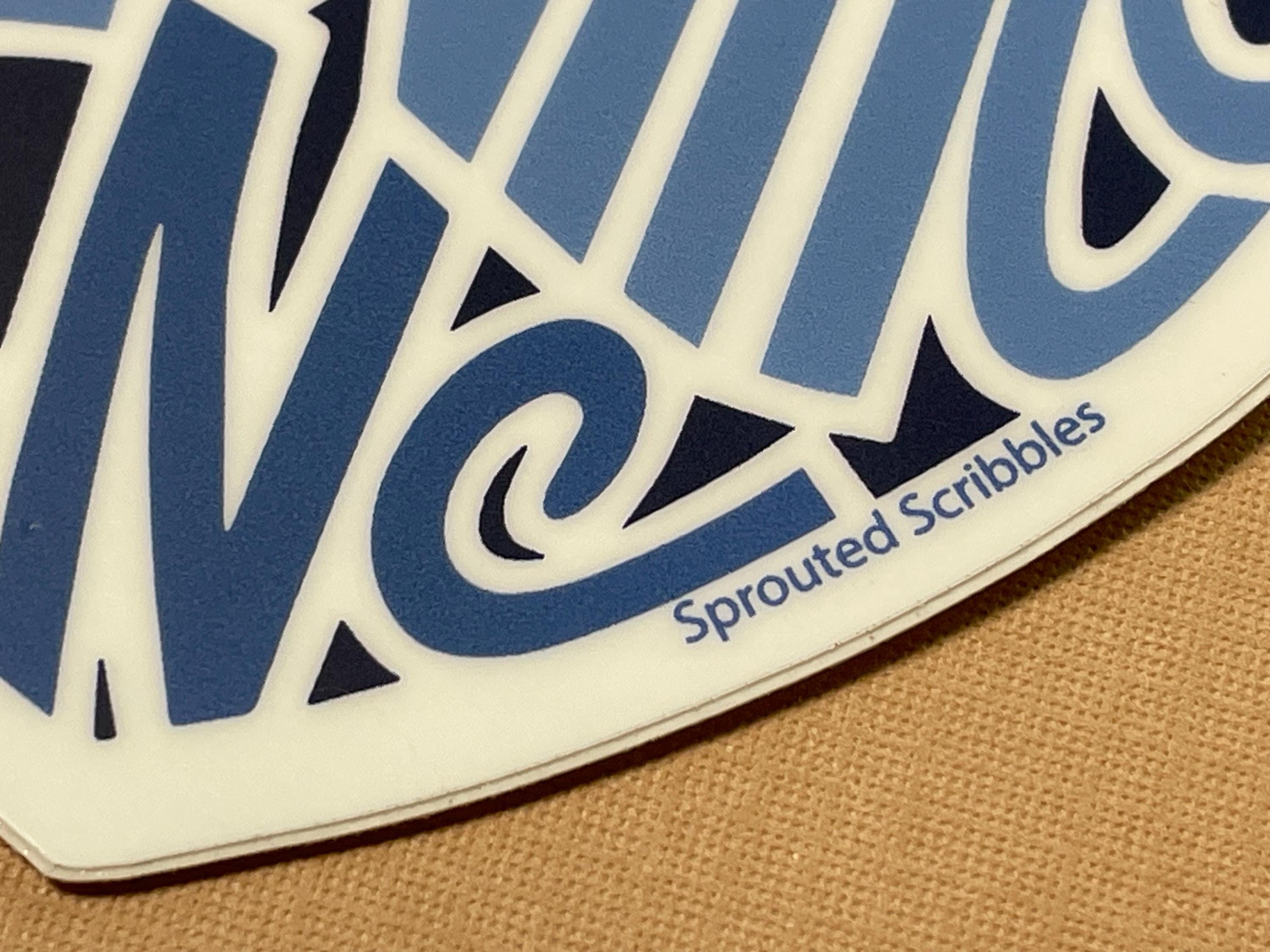 Asheville Heart Sticker | Blue Ridge Blues