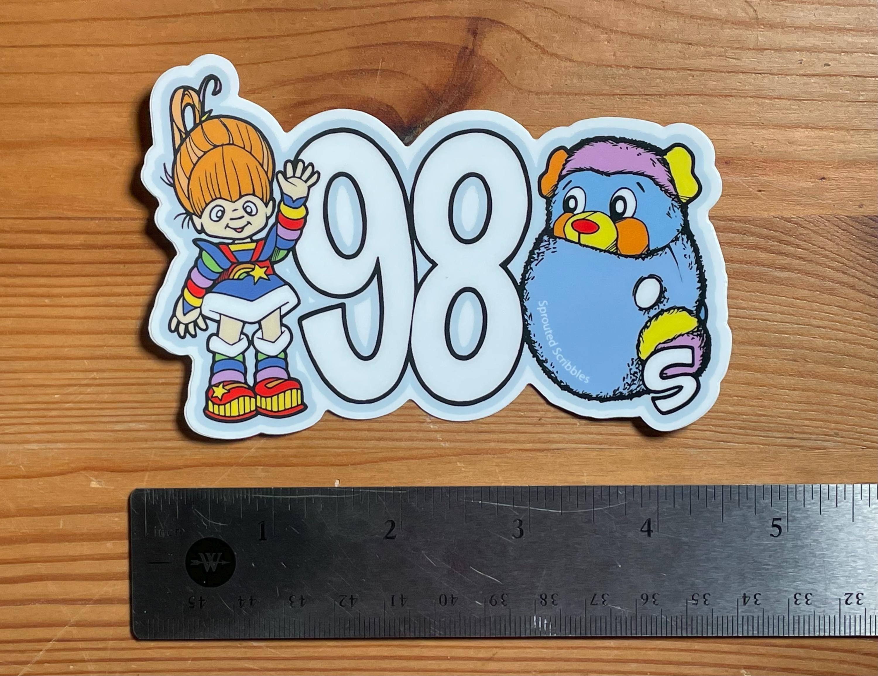 1980 Toys Sticker | Colorful Eighties Vinyl Decal