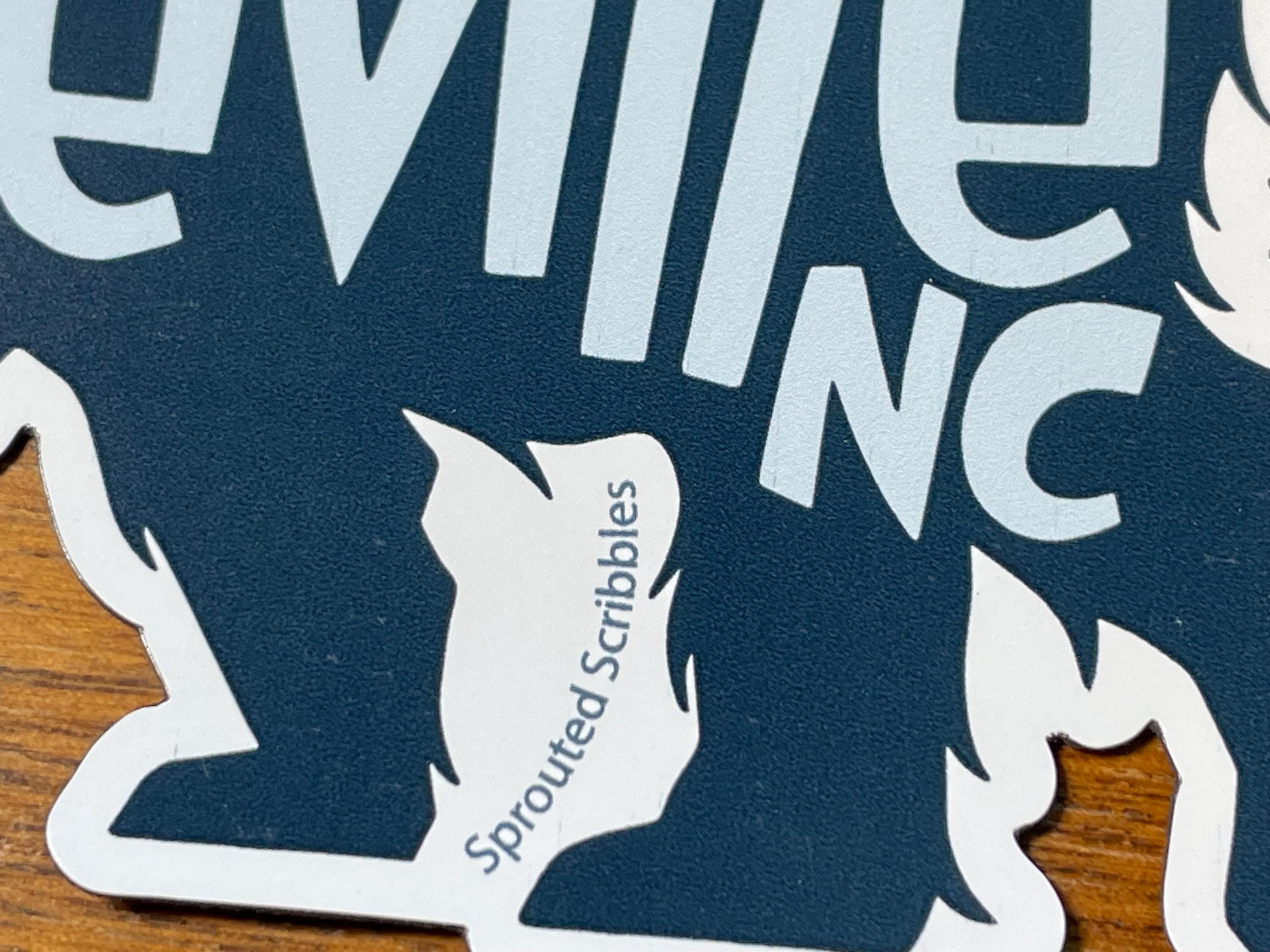 Asheville Bear THIN MAGNET | Decorative Travel Magnet | Vinyl