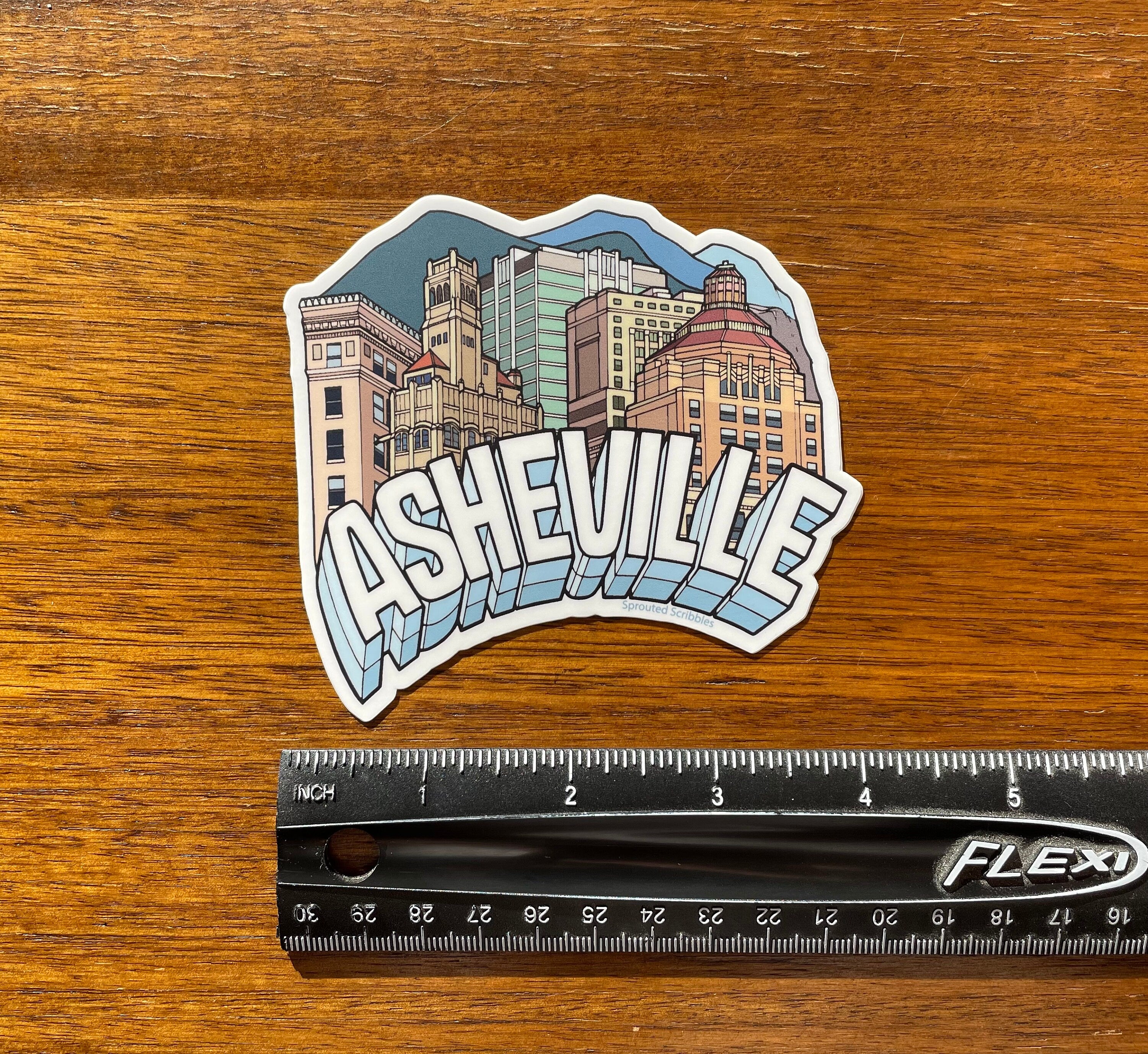 Asheville City Buildings Sticker