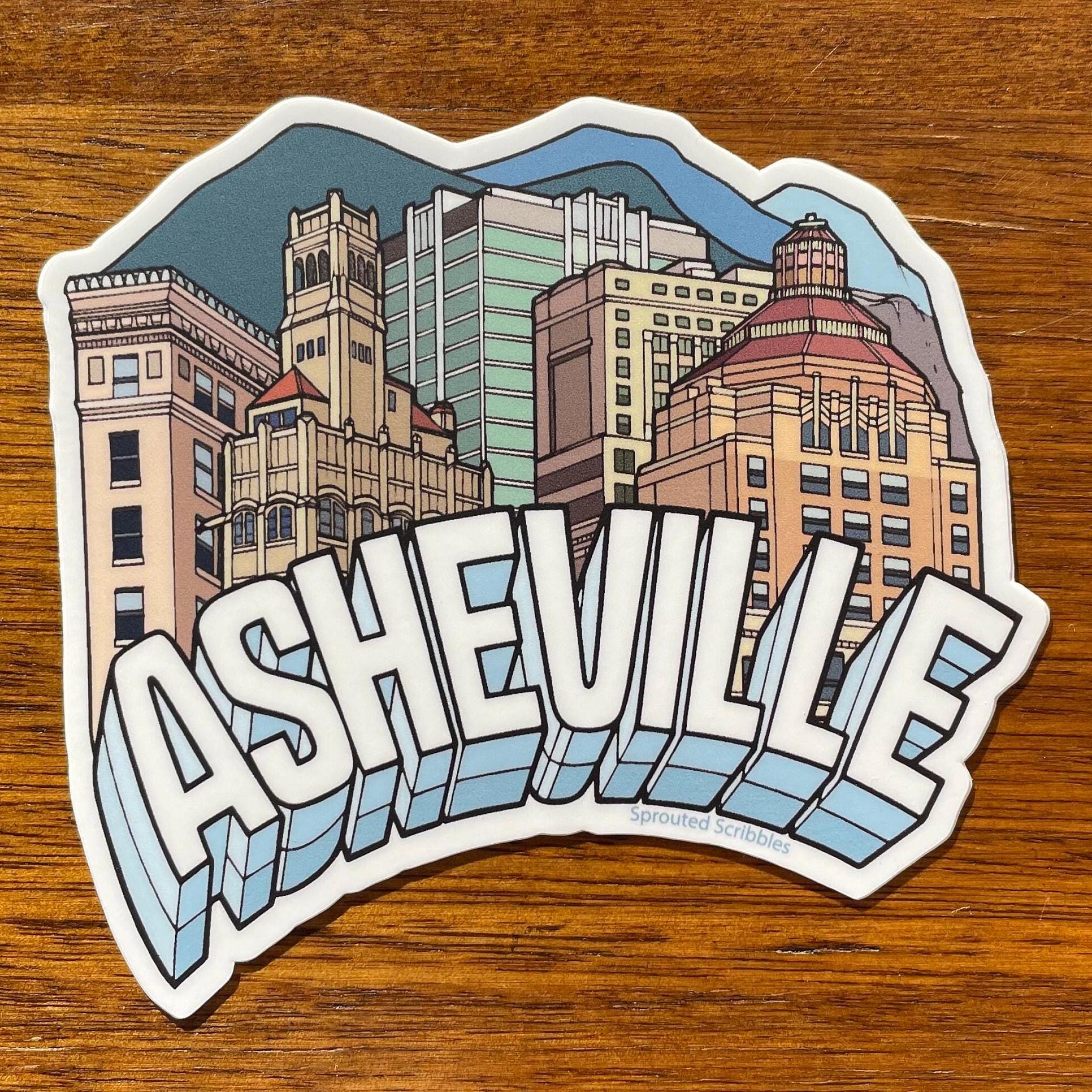Asheville City Buildings Sticker
