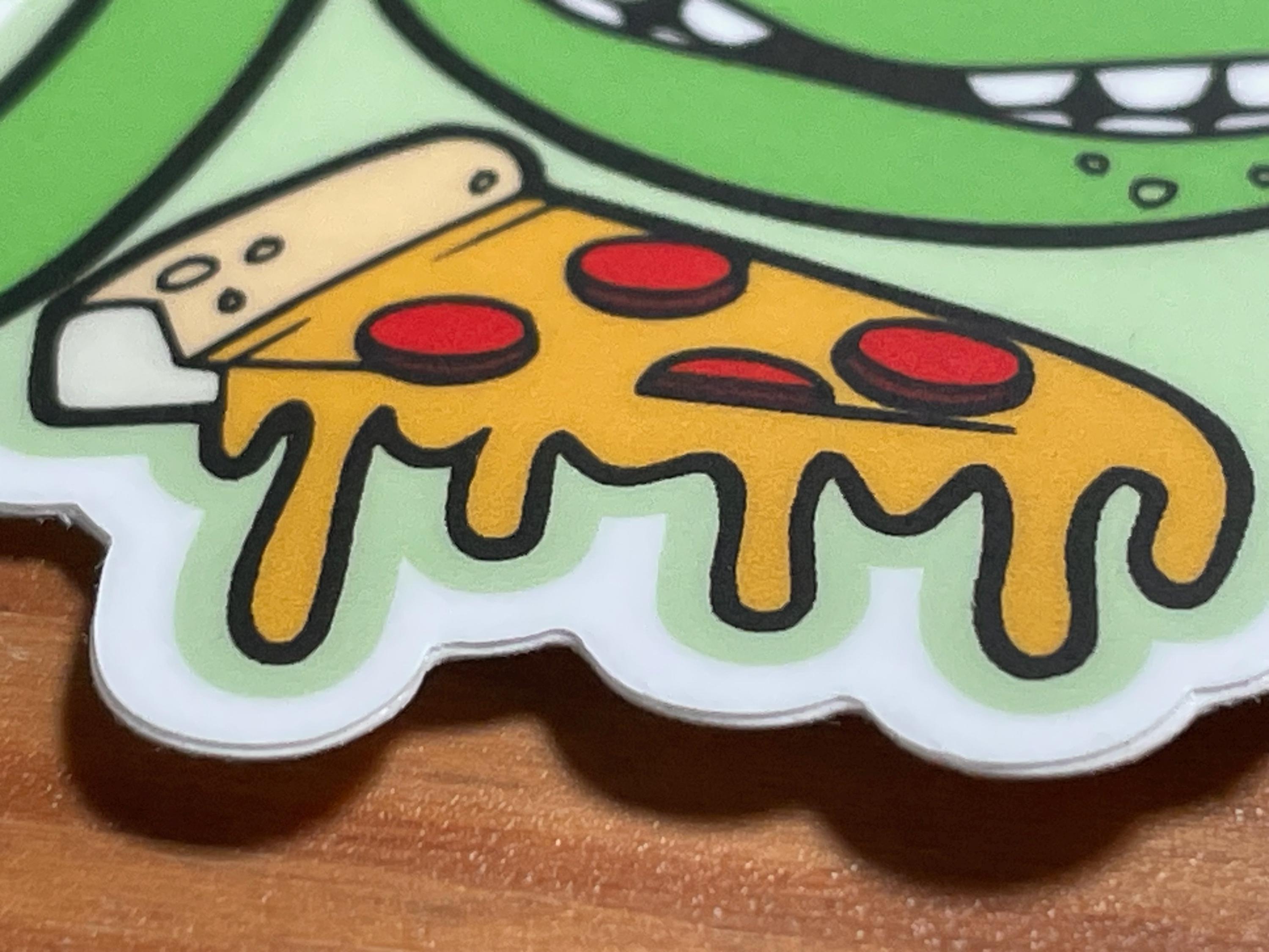 1990 Sticker with Skateboard and Turtle | Weatherproof Vinyl