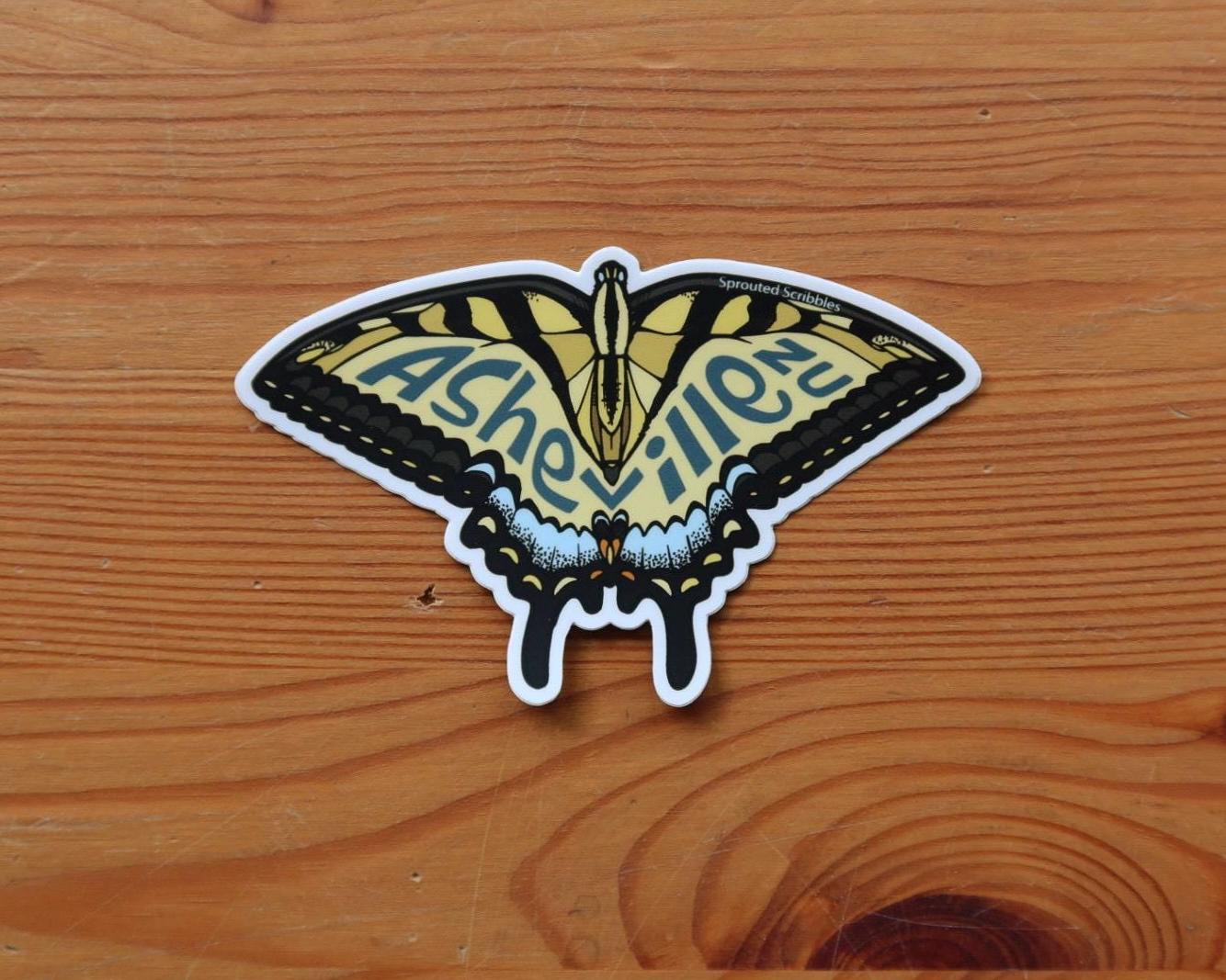 Asheville Butterfly THIN MAGNET | Eastern Tiger Swallowtail