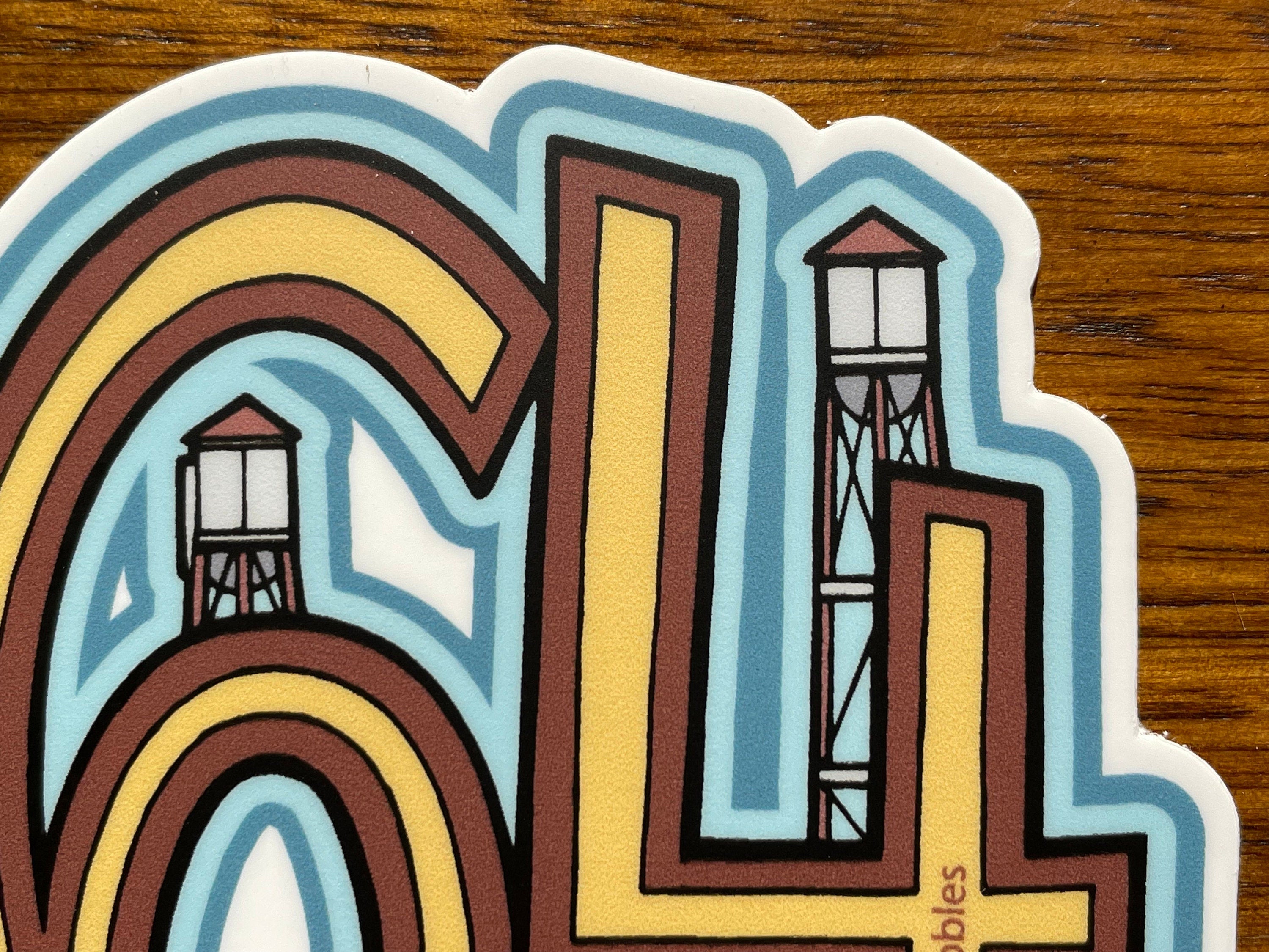 864 Area Code Sticker