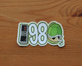 1980 Sticker with Shell and Gaming Controller | 80s Nostalgia