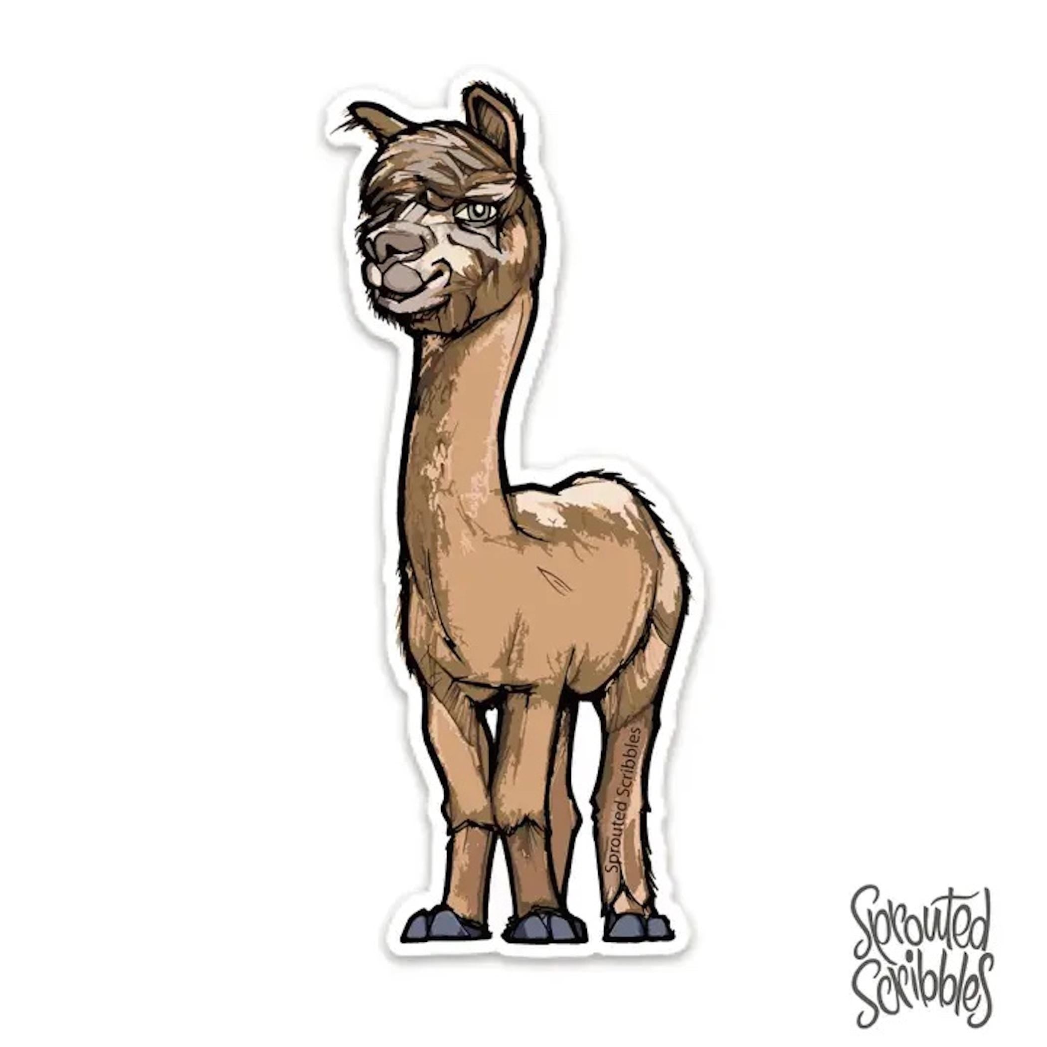 Alpaca Sticker | Llama Decal
