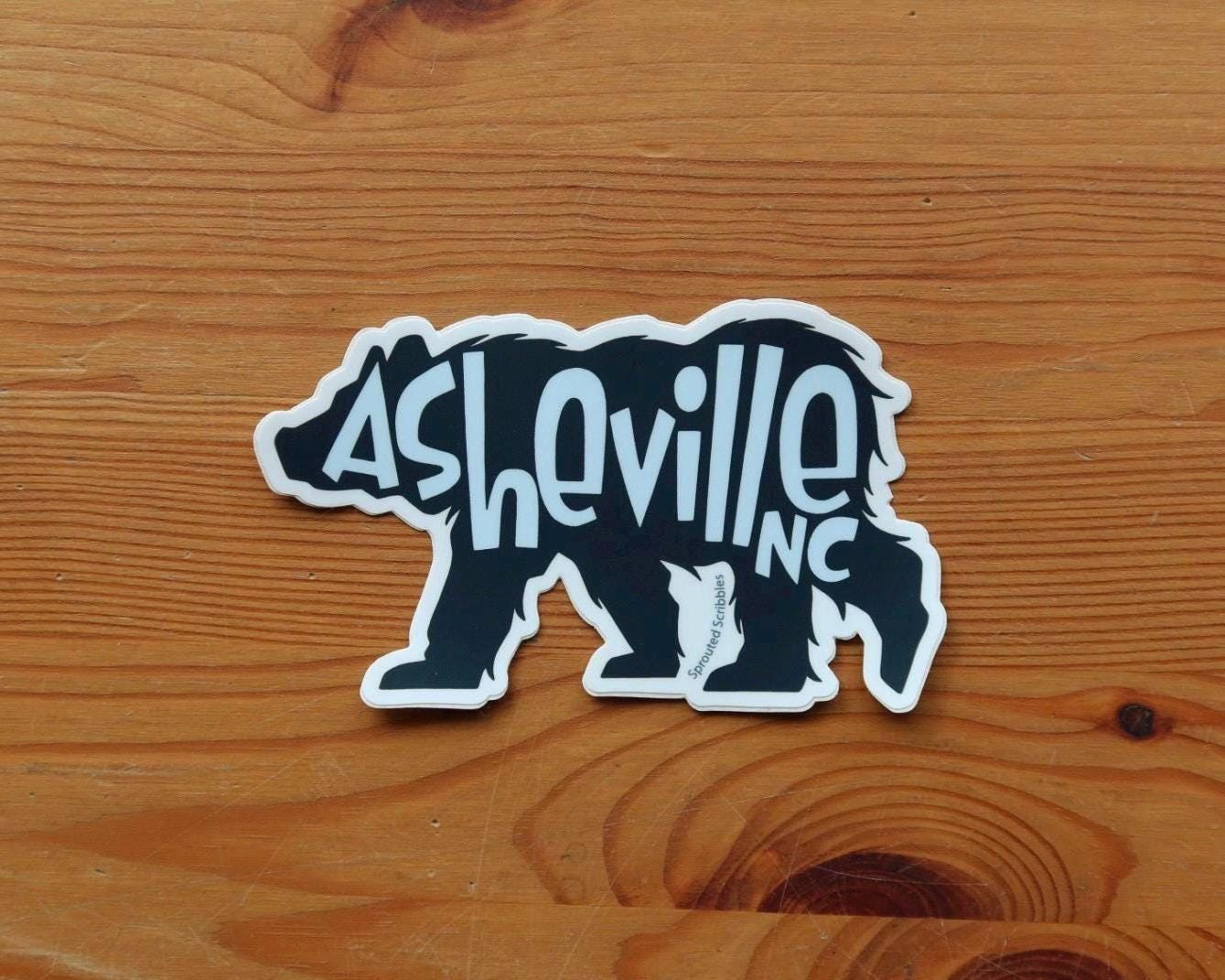 Asheville Bear THIN MAGNET | Decorative Travel Magnet | Vinyl