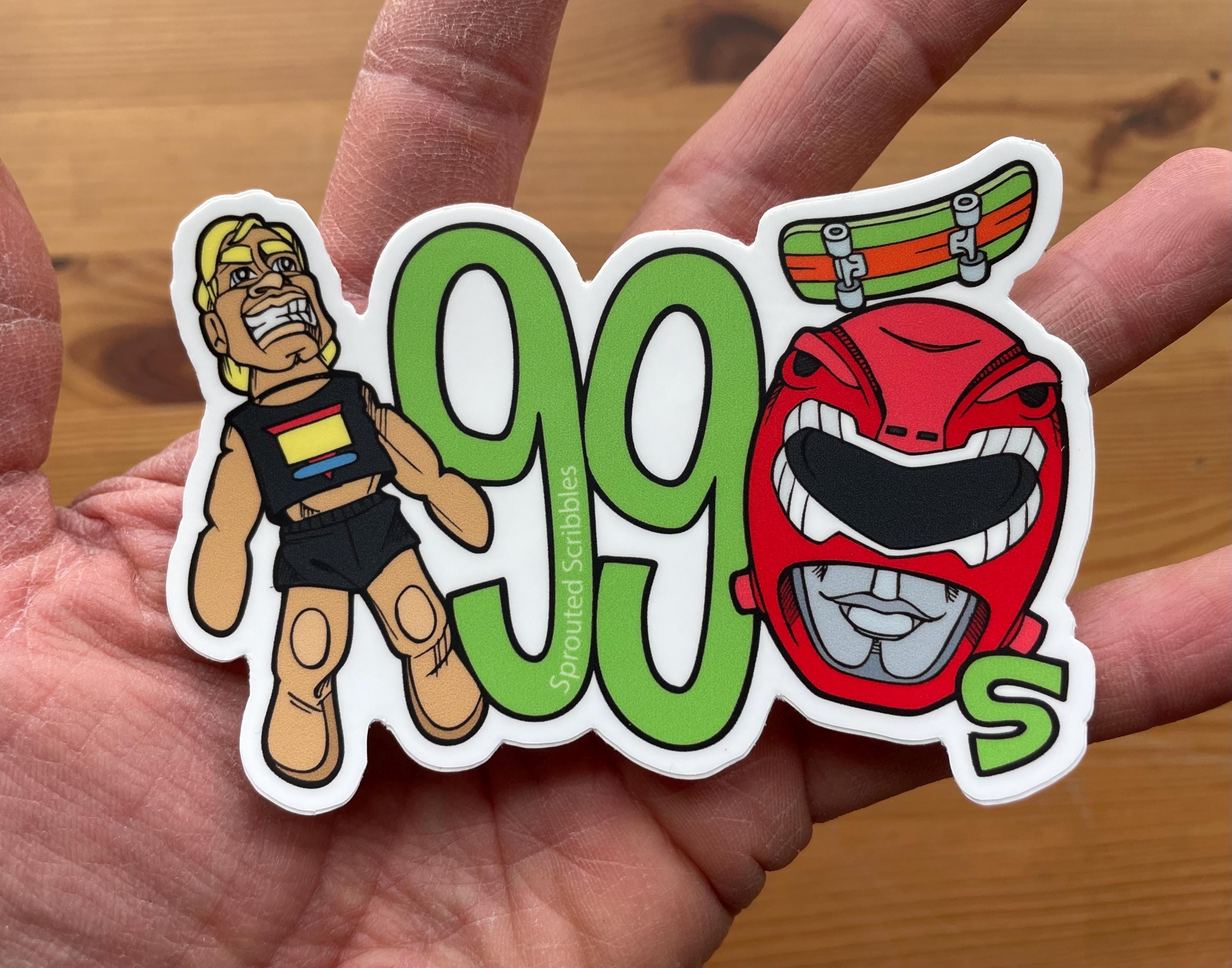 1990 Iconic Toys Sticker | Nineties Decal | Weatherproof Vinyl