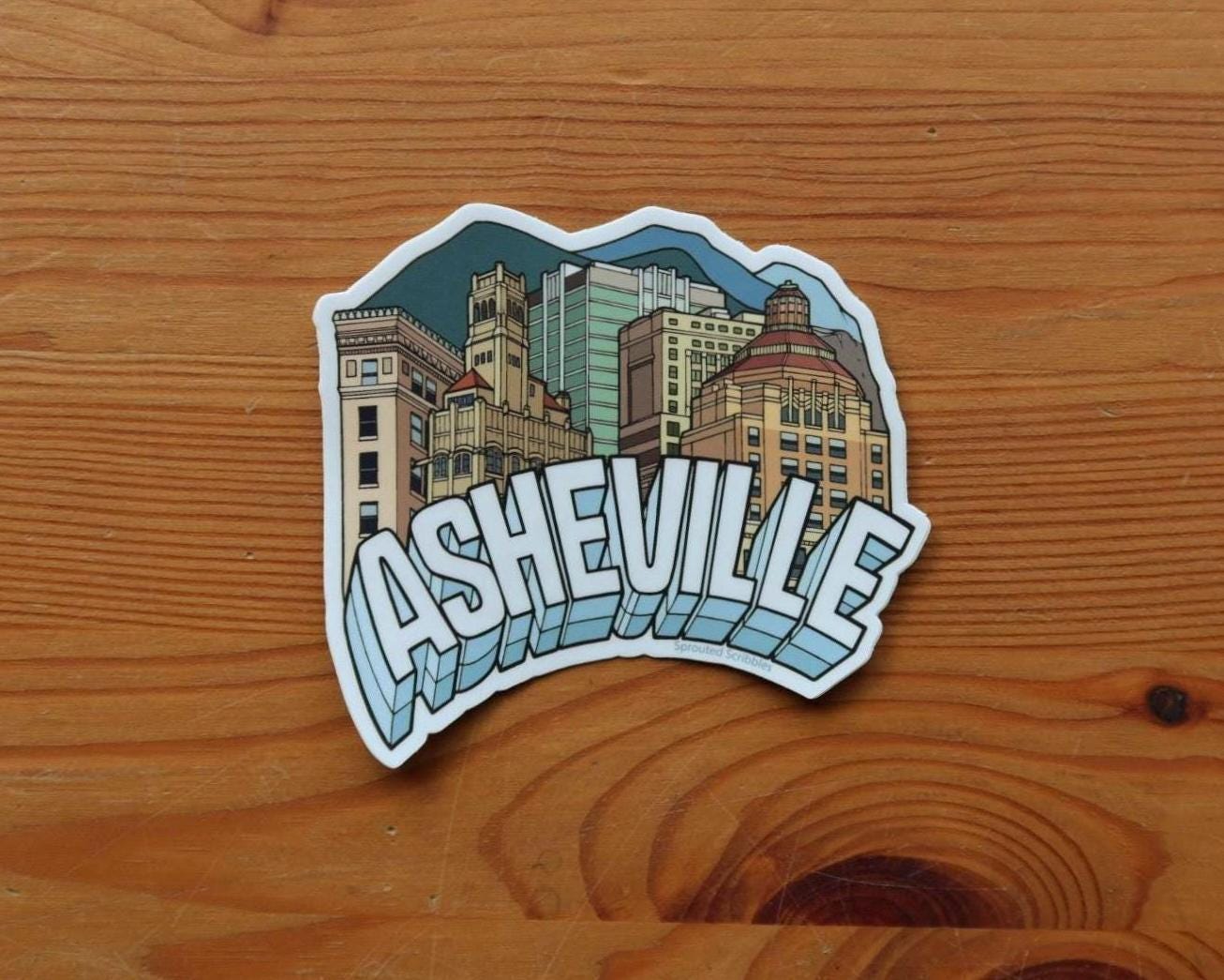 Asheville City Buildings Sticker